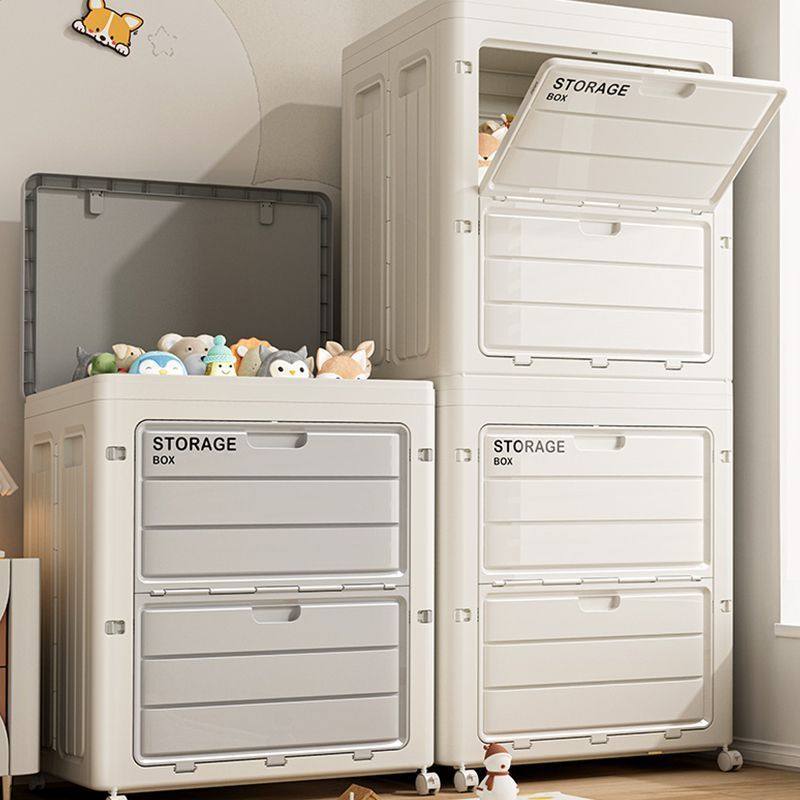 衣服收纳箱防尘整理箱超大容量家用翻盖带轮可折叠衣物被子储物柜,住宅家具,搁板/置物架/家用陈列架,淘宝优惠券,粉丝福利购,淘宝优惠卷
