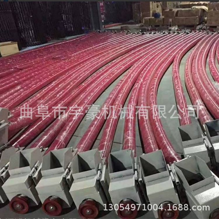 玉米软管吸粮机 325米双向中间驱动抽粮机 大功率水泥干沙输送机