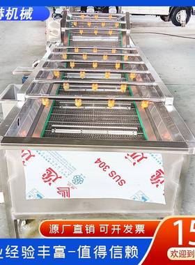 商用气泡机大型全自动果蔬高泡压喷淋气EXX清洗机洗 蔬菜黄花菜