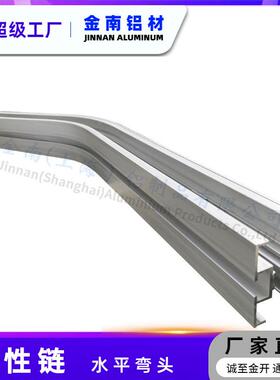 品金南柔性输送机送45宽输梁型材食ULH饮输送机多角料度水平弯头