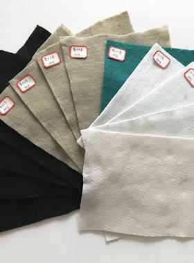 白色涤短纤短丝土TJP工布工 程养工护防渗无纺纶土布