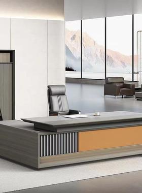 办桌老板简桌约现代轻奢新式总中裁大班台经理桌主管KYA01-28桌椅