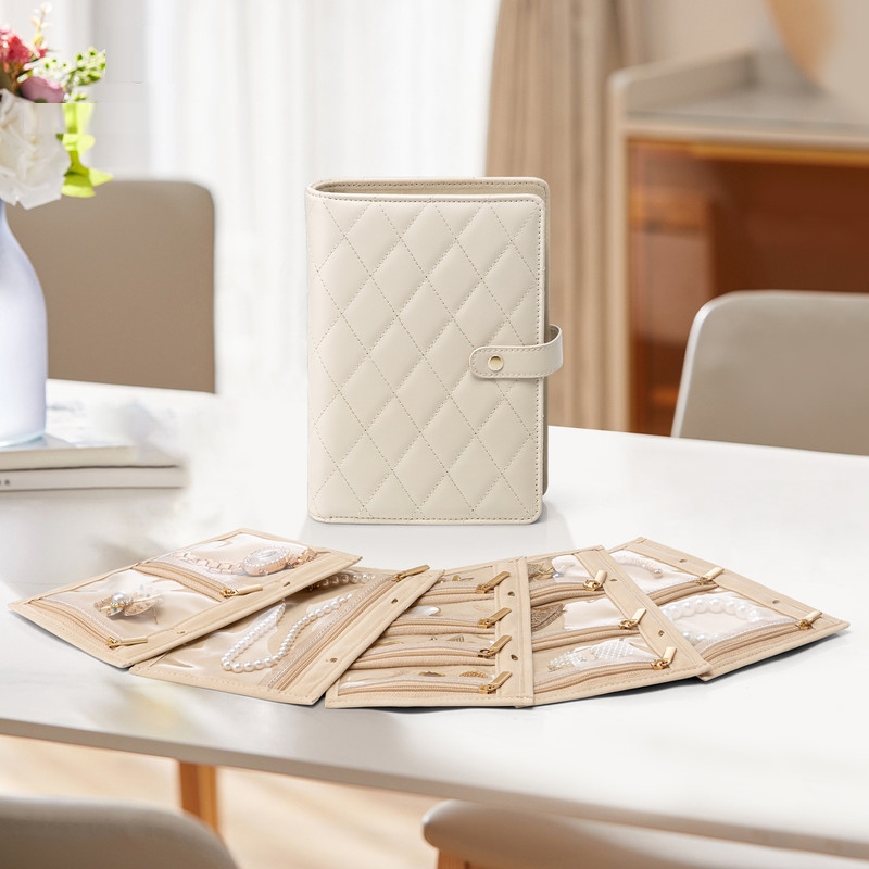 首饰专用收纳包旅行便携黄金收纳书防氧化耳环手链手镯戒指包