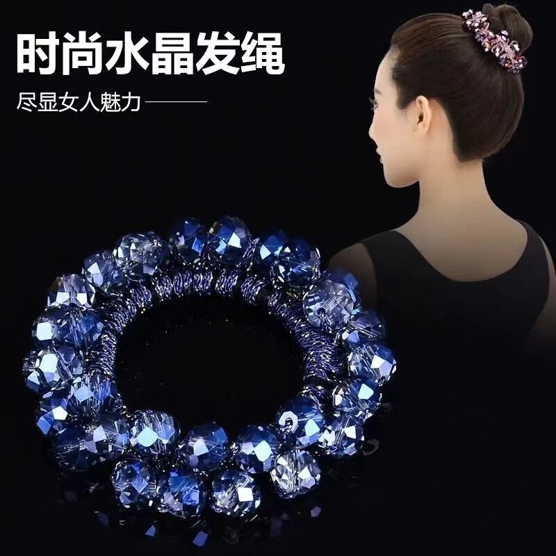 水晶头绳网红ins超仙森系韩国发圈发绳小清新皮筋女扎头百搭欧美图片