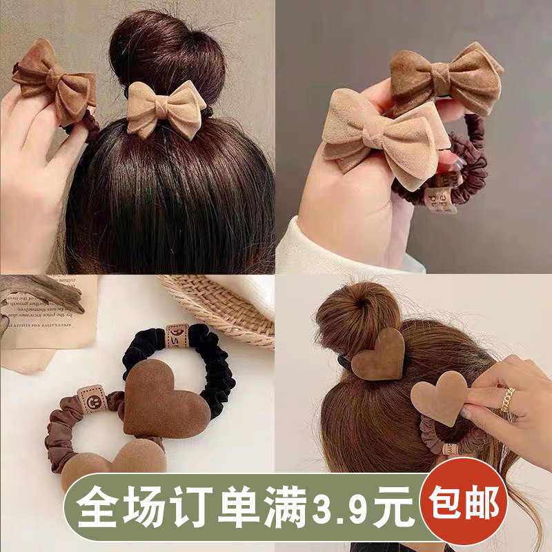 蝴蝶结大肠发圈2024年新款头绳女网红皮筋女扎头丸子皮套马尾头饰,饰品/流行首饰/时尚饰品新,发饰,淘宝优惠券,粉丝福利购,淘宝优惠卷