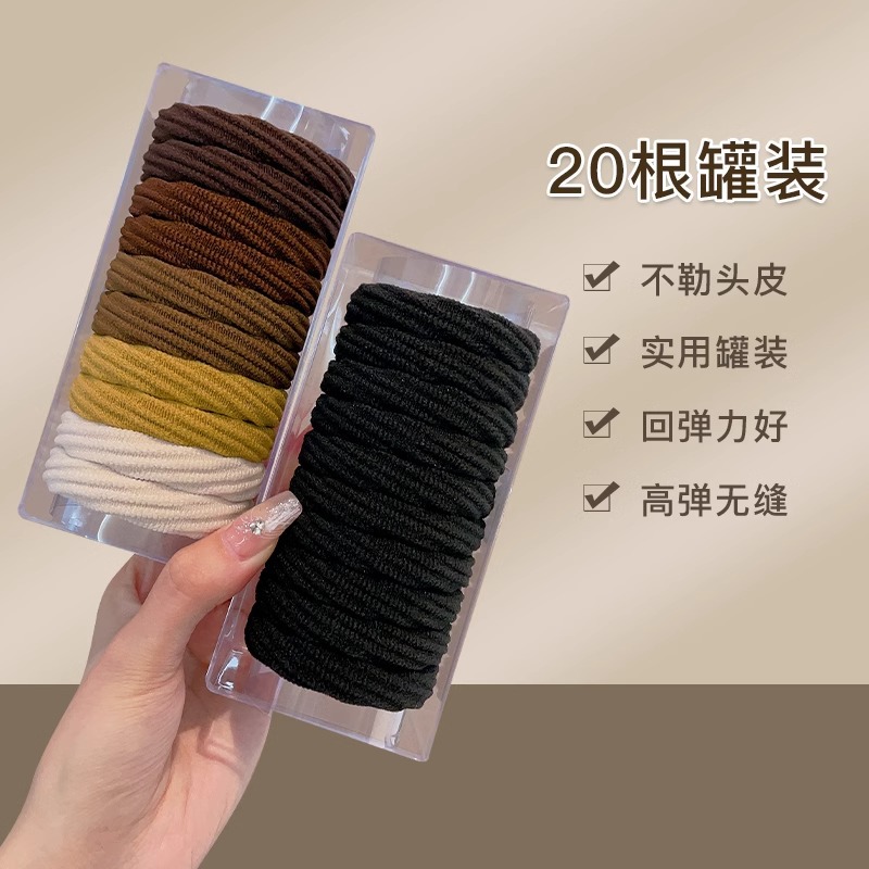 耐用黑色高弹力2024新款发绳简约