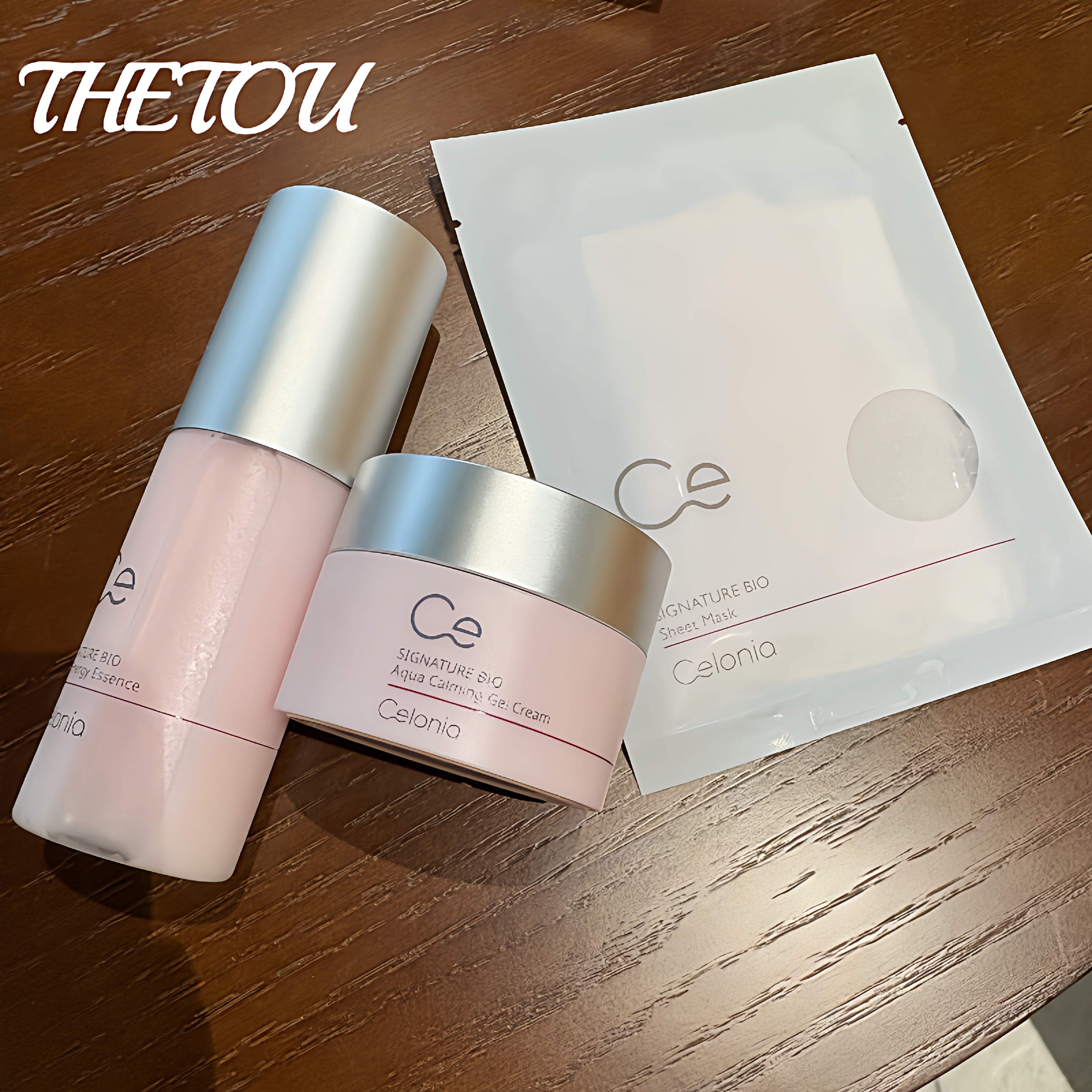 童颜水光▲韩国院线celonia爽肤水面霜精华 提亮白光彩干细包抗佬