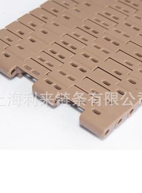 咖啡色塑料网带T-2500平格型塑料网带模块输送配件