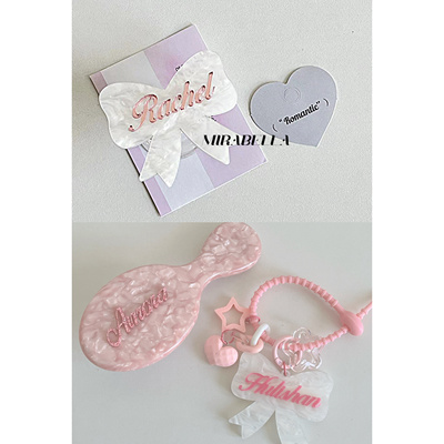 【Stanley蝴蝶结装饰吊坠】水杯名字装饰卡专属定制包挂手机支架