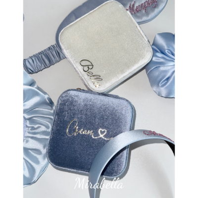 MIRABELLA私人订制名字便携式首饰盒收纳小众礼物伴手礼旅行礼物