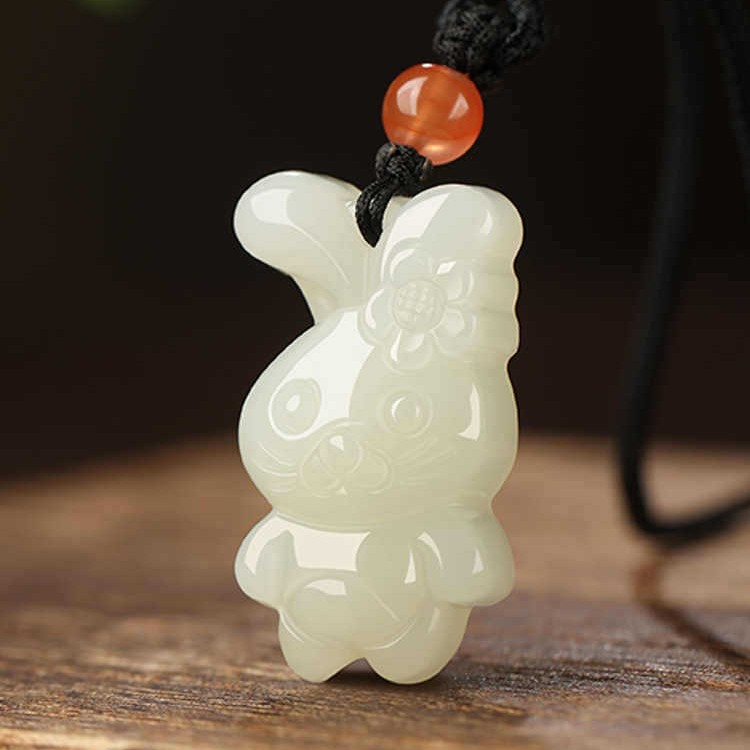 本命年和田玉十二生肖吊坠属兔子玉佩玉石挂件女玉坠男项链挂坠男