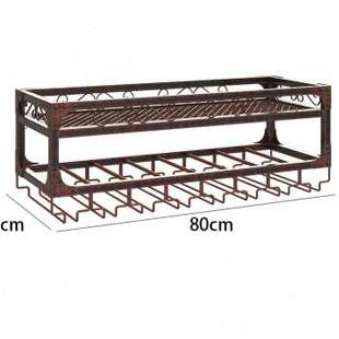 厂销红酒杯架倒挂酒吧铁艺酒架创意墙上酒柜挂杯架家用壁挂酒架品