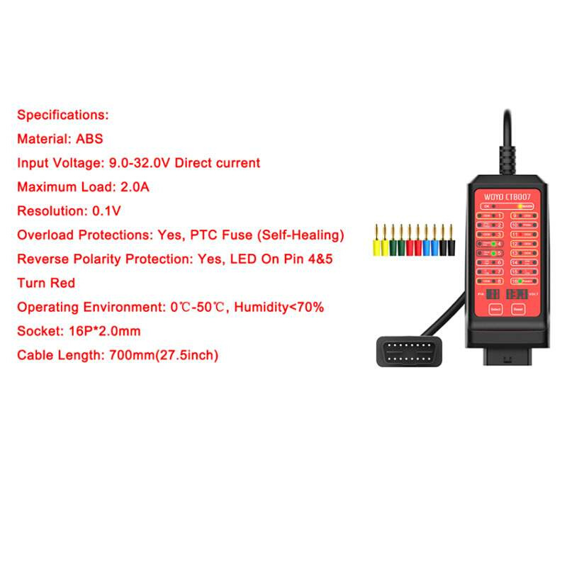 握友CAN测试仪盒OBD2 16Pin分线盒OBD2汽车检测仪故障诊断仪仪器