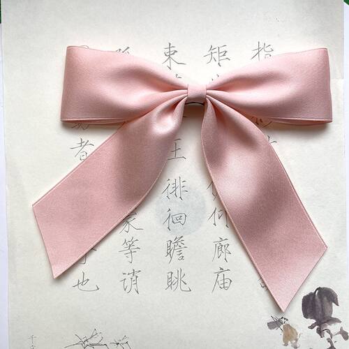 粉色蝴蝶结胸针大号lolit