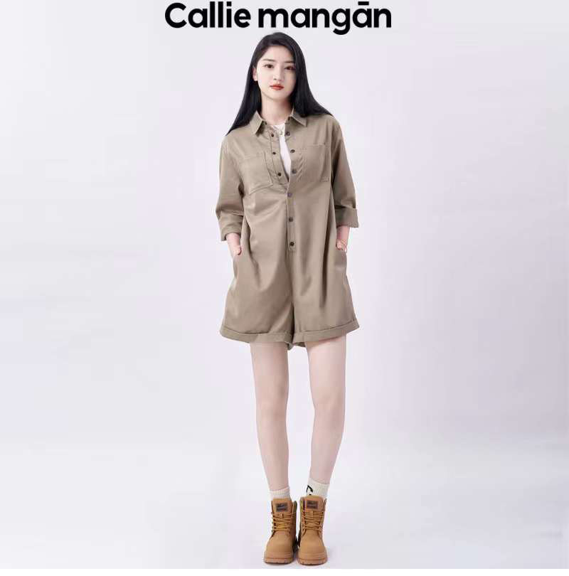 Calliemangan凯丽梅根设计感短裤休闲裤套装连体衣裤连体裤女夏款