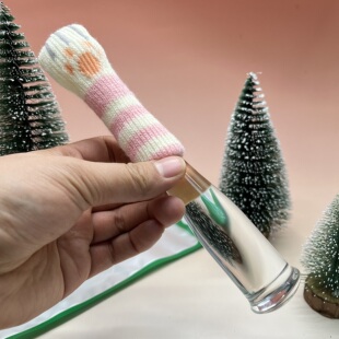 搭配防滑创意猫爪套玻璃捣蒜棒透明退火坚固配木碗使用光滑细腻