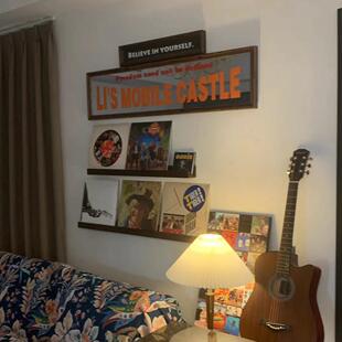 可定制从此以后无忧无虑英文咖啡奶茶店装饰玻璃贴画镜子网红贴纸