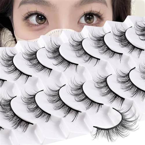 10 Pairs Eyelashes Natural False Makeup Fashion Eye Lashes