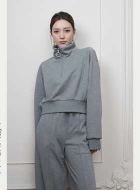 Melinda li短款卫衣套装