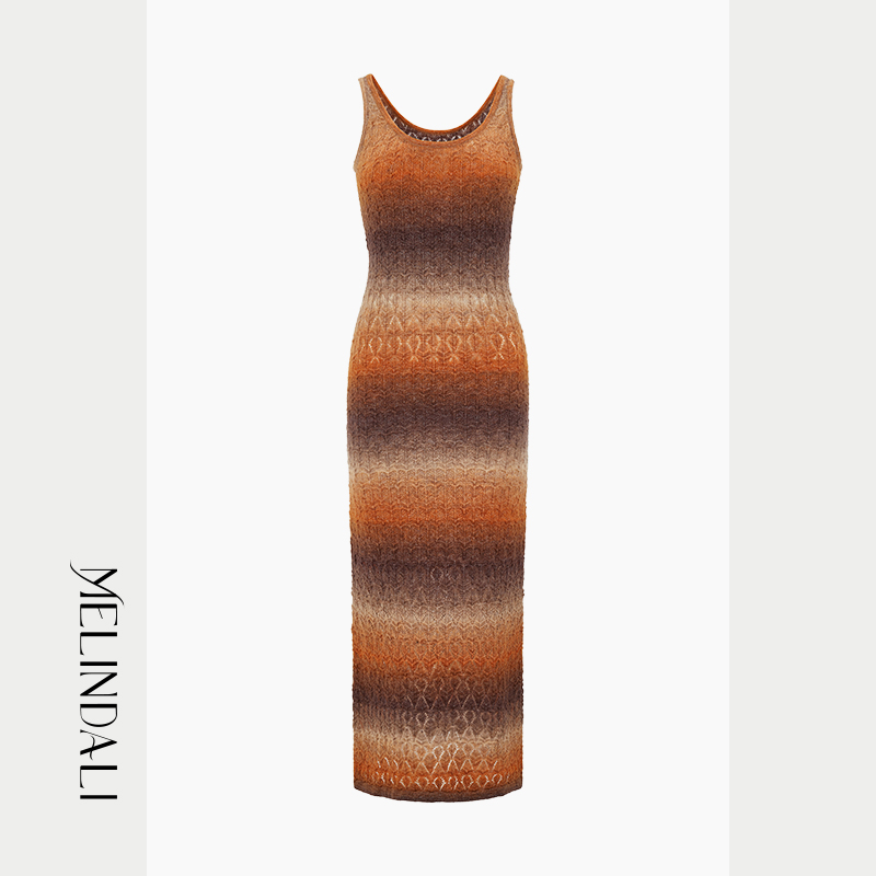 MelindaLi落日渐染色连衣裙