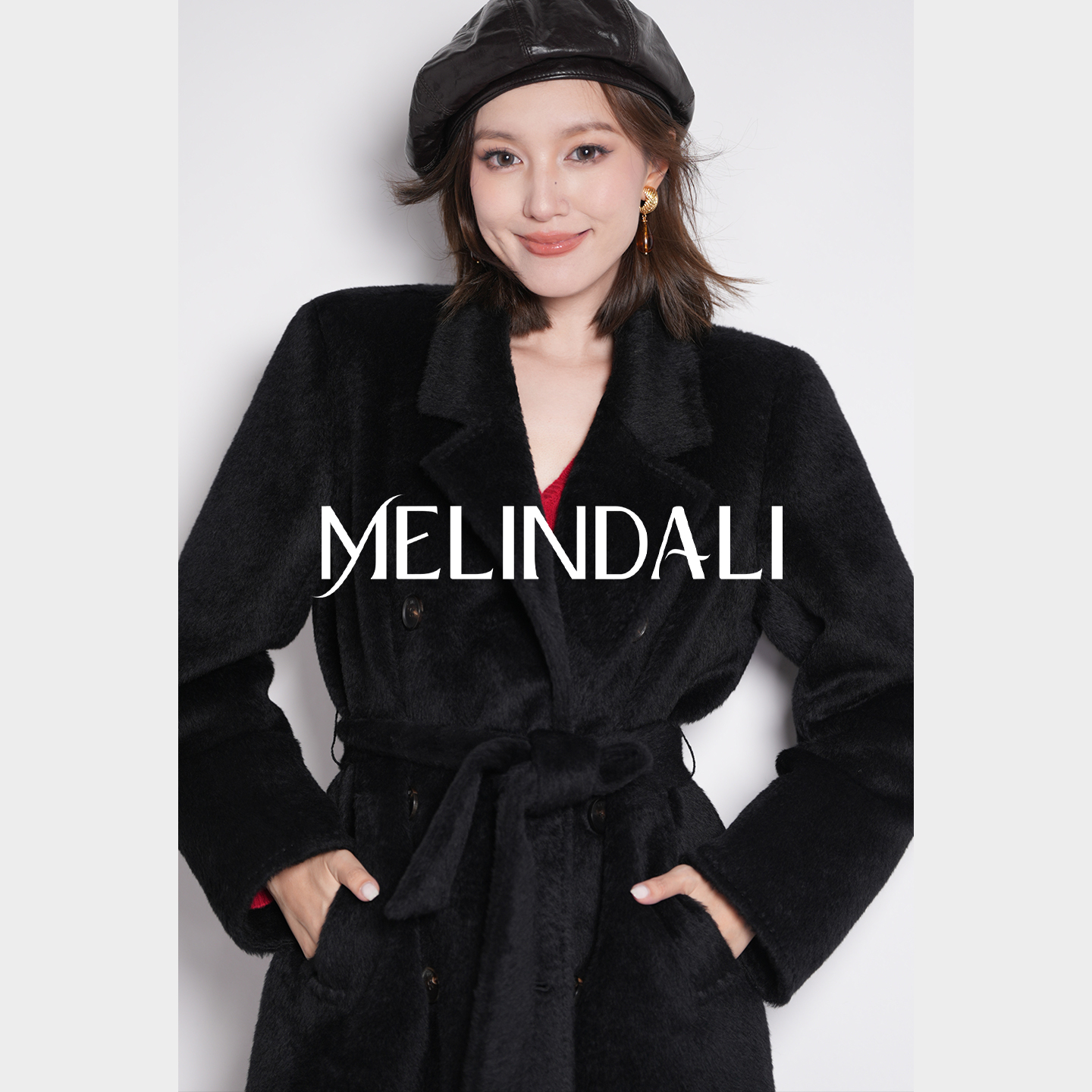 MELINDA LI【挚爱苏力2.0】秘鲁Alpaca羊驼毛长款毛苏力毛呢大衣