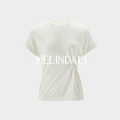 呼吸感 MELINDA 奥地利进口兰精天丝桑蚕丝百搭T恤