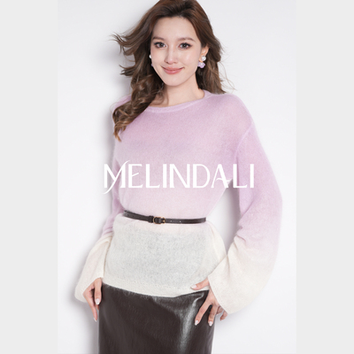 MELINDALI圆领慵懒风毛衣