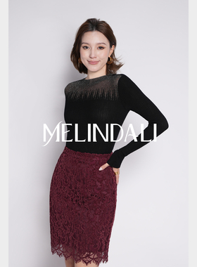 MELINDA LI【海棠】梦颖私服泷定大阪定制植绒蕾丝钉珠背心半裙