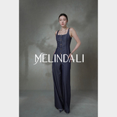 蓝调时刻 梦颖私服莱赛尔醋酸亮丝通勤马甲裤 MELINDA 子套装