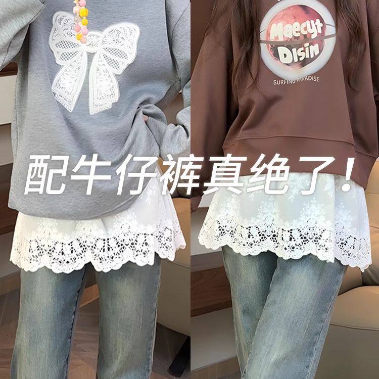 蕾丝屁帘半身裙女秋冬2026新款遮屁股神器松紧腰叠穿打底裤短裙,女装/女士精品,半身裙,淘宝优惠券,粉丝福利购,淘宝优惠卷