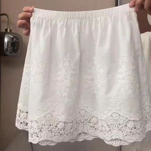 蕾丝屁帘半身裙女秋冬2026新款遮屁股神器松紧腰叠穿打底裤短裙