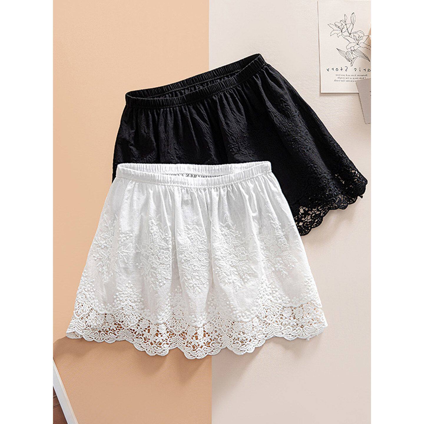蕾丝花边半身裙女2026新款秋冬叠穿屁帘短裙遮臀神器百搭打底裙子