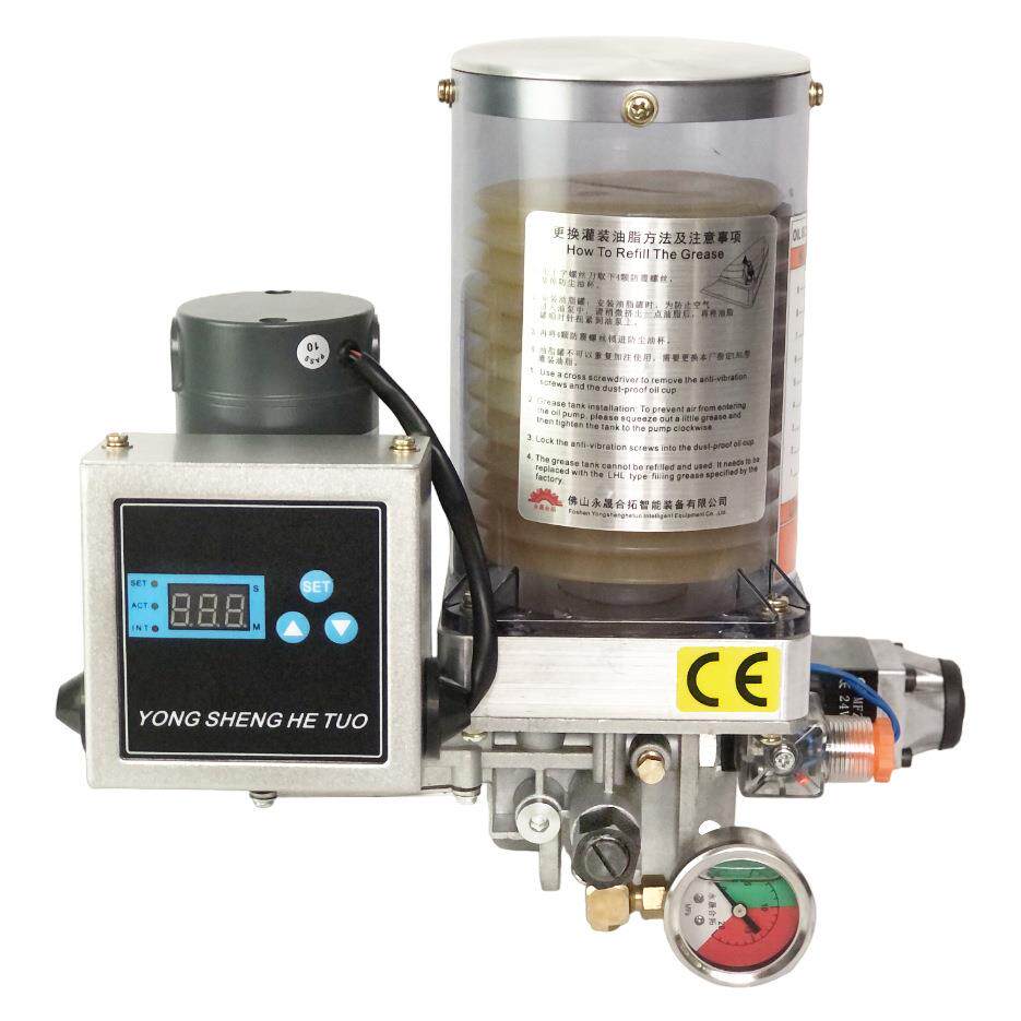 带时间控制罐装式电动油脂润滑泵带卸压递进式黄油泵24V220V