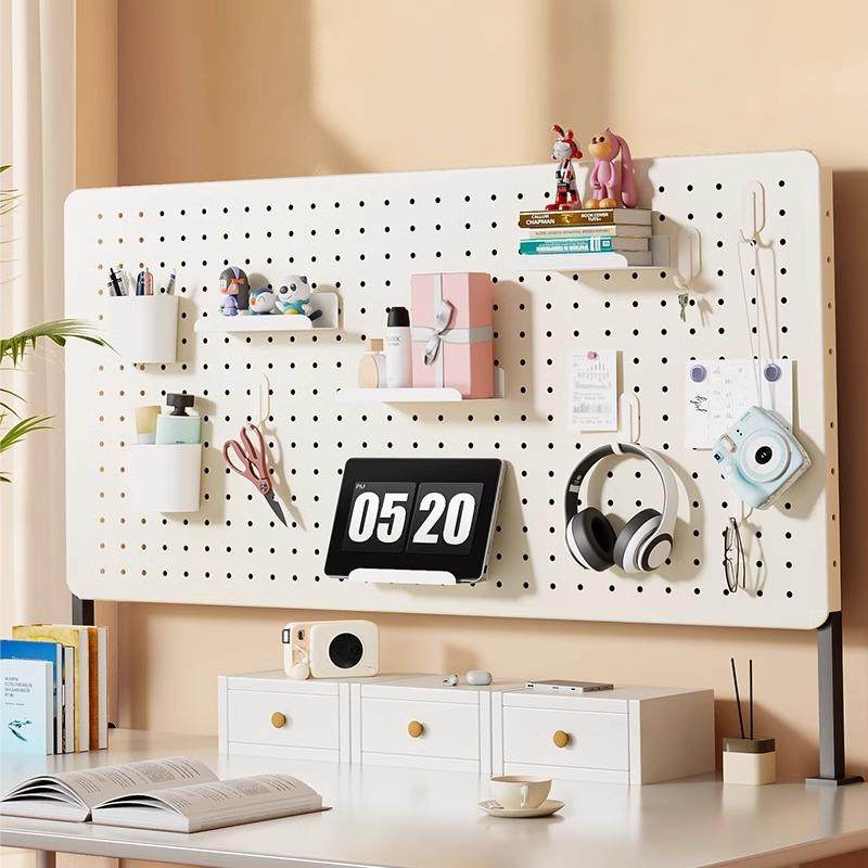 桌面洞洞板置物架免打孔可立式书桌办公室隔板挡板收纳墙展示架子,电子元器件市场,其它元器件,淘宝优惠券,粉丝福利购,淘宝优惠卷
