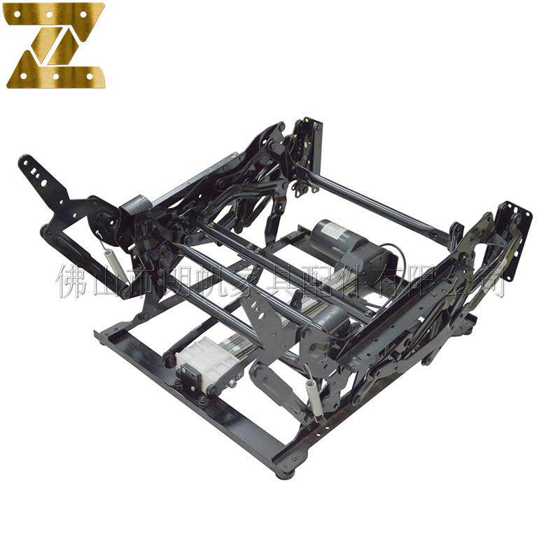 家具五金电动多功能沙发椅铁架头等舱真皮躺椅底座五金电动伸缩