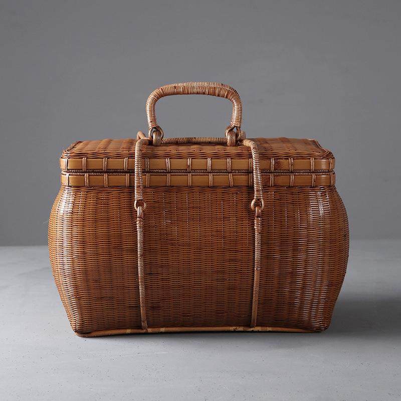旅行大漆茶箱竹编筐夏梦便携出行茶具收纳箱纯手工藤竹包竹益堂,电子元器件市场,其它元器件,淘宝优惠券,粉丝福利购,淘宝优惠卷