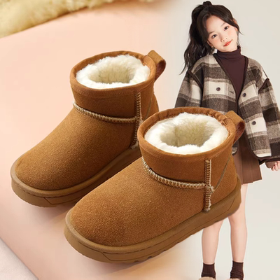 儿童雪地靴2025冬季新款防滑