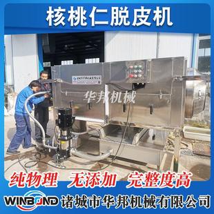 花生板栗仁去皮设备 巴旦木杏仁脱皮机器 青皮核桃去皮清洗设备