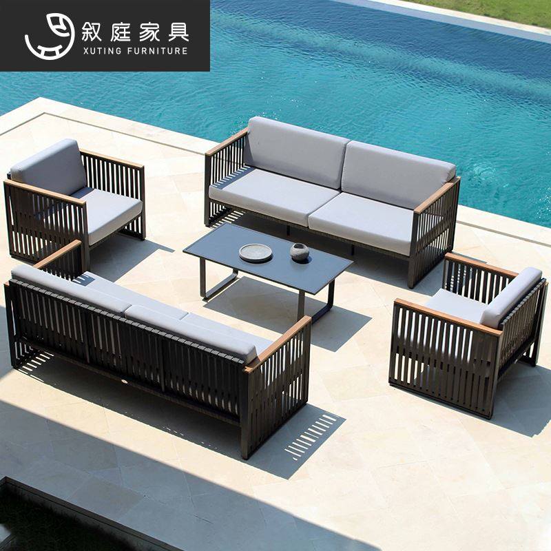 户外沙发藤编休闲阳台室外庭院不锈钢藤沙发组合别墅花园仿藤家具,住宅家具,户外沙发,淘宝优惠券,粉丝福利购,淘宝优惠卷