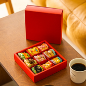 高档韩式 盒 夹心胖马卡龙盒透明硬礼盒子烘焙甜点圣诞节生日空包装