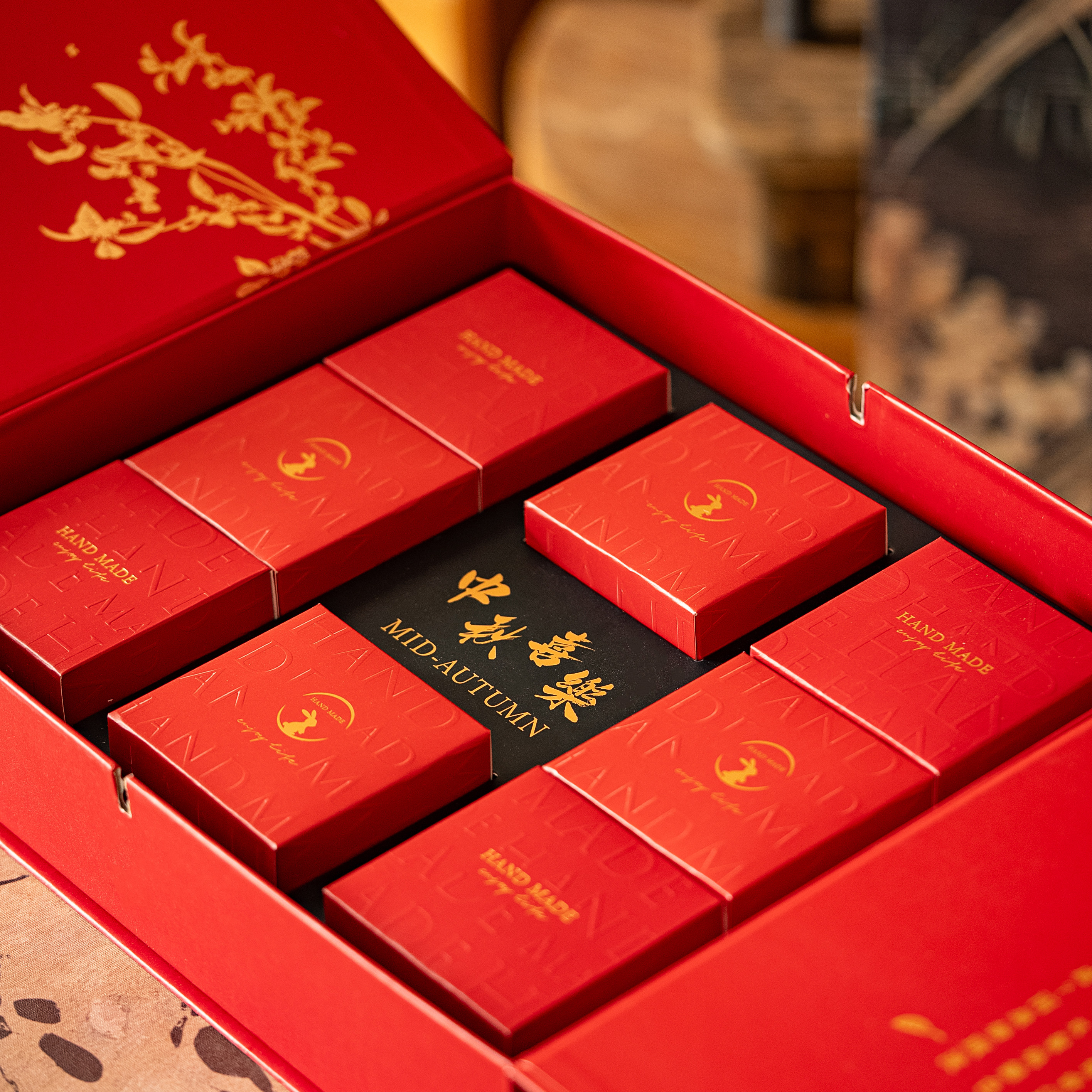 新款月饼礼盒中秋高档蛋黄酥包装盒空盒子冰皮礼品盒6粒8粒定 制