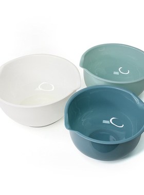 3 PCS Mixing Bowls Multi-purpose Plastic Mixing Bowl Salad B