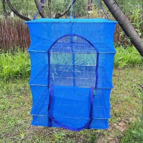 Folding Drying Fish Net Drawer Cage Drying Meat and