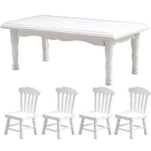 Children's Interactive Dollhouse Wooden Dinning Chair Ta