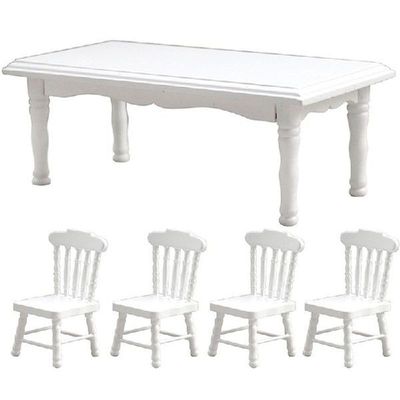 Children's Interactive Dollhouse Wooden Dinning Chair Ta