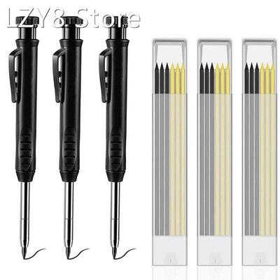 Solid Carpenter Pencils With 18 Refills,Woodworking Tools So