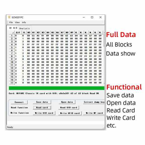 NFC Smart Card Reader Writer RFID Copier Duplicator 13.56MHz