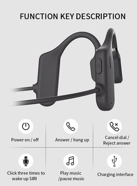 Bone Conduction Headphones Bluetooth Wireless Waterproof Com