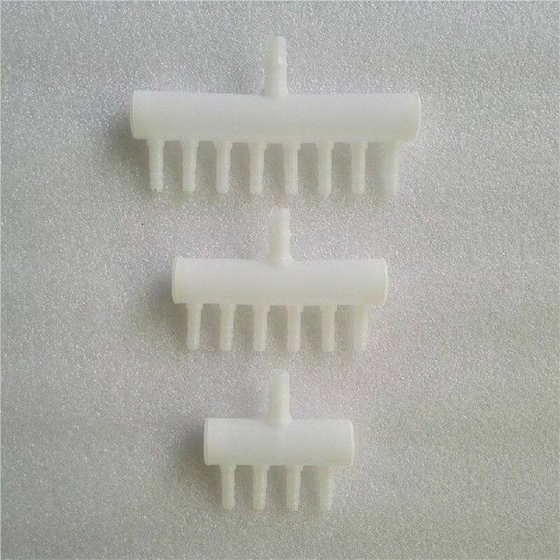 10 PCS White Aquarium Fish Tank Air Flow Regulators Plastic - 实物图