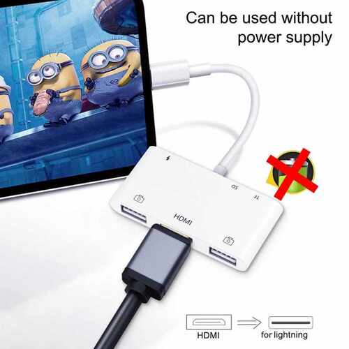 6 in 1 For Lightning to OTG Digital AV Adapter HUB HDMI 108